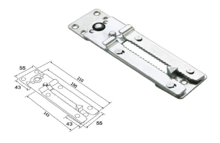 Krokodilinė jungtis 210 mm